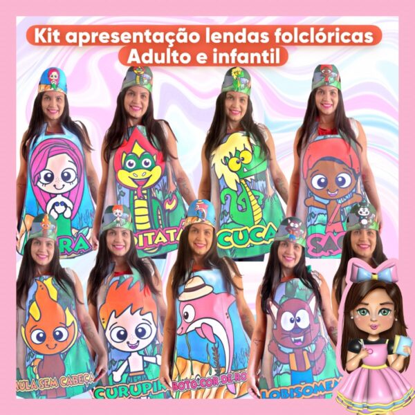 KIT APRESENTAÇÃO LENDAS FOLCLÓRICAS