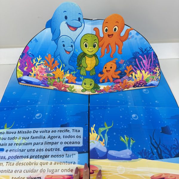 LIVRO UMA AVENTURA NO MAR (MEIO AMBIENTE) - Imagem 7