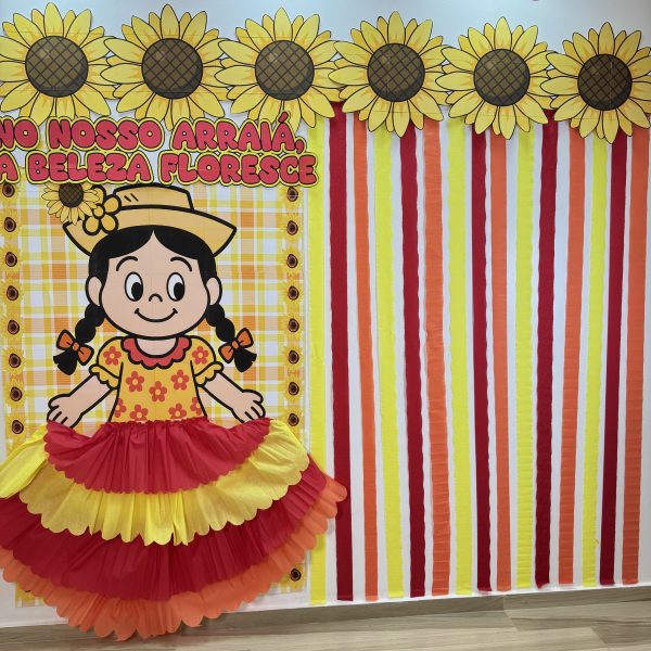 PAINEL GIRASSOL“NO NOSSO ARRAIÁ, A BELEZA FLORESCE - Imagem 3