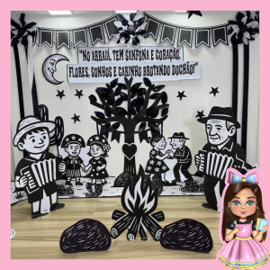 Cenário Festa Junina Cordel