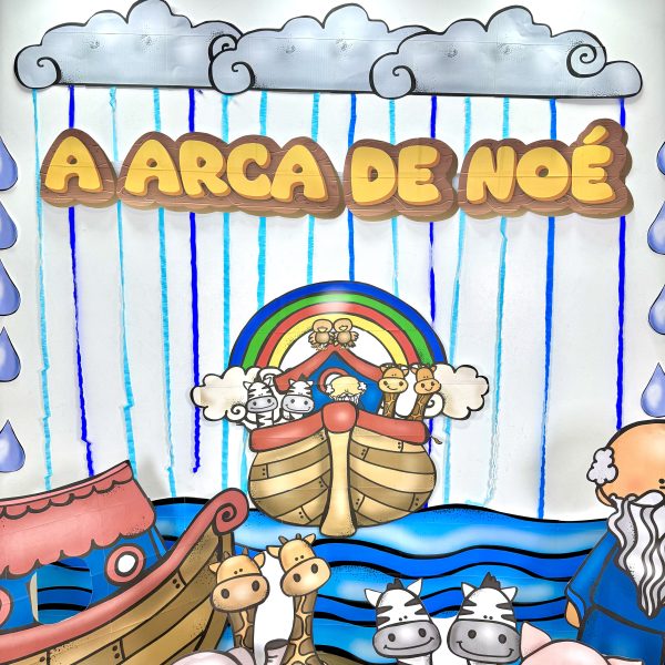 🌈🐘 Painel “A Arca de Noé” 🦓🦁 - Imagem 2