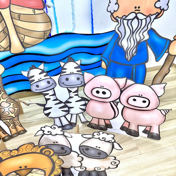 🌈🐘 Painel “A Arca de Noé” 🦓🦁 - Imagem 4