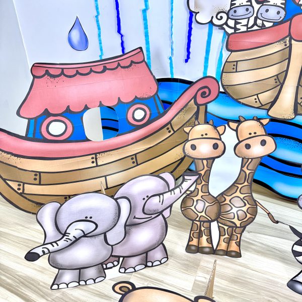 🌈🐘 Painel “A Arca de Noé” 🦓🦁 - Imagem 5