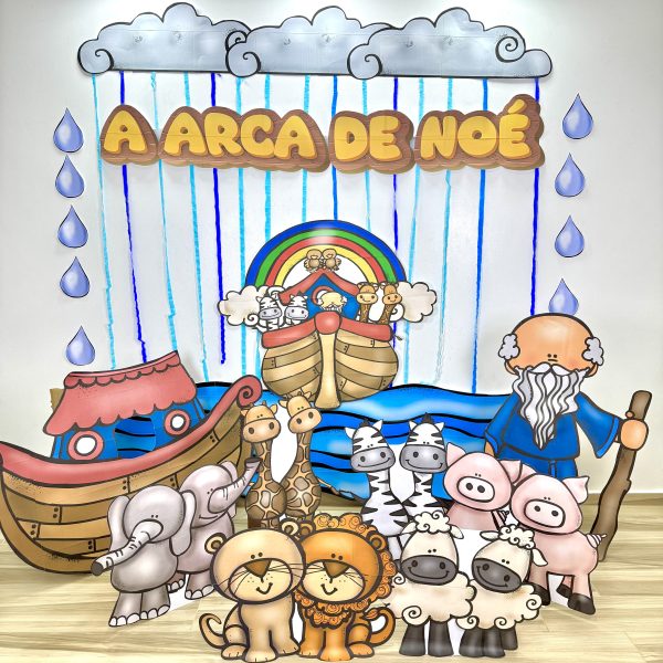 🌈🐘 Painel “A Arca de Noé” 🦓🦁 - Imagem 8