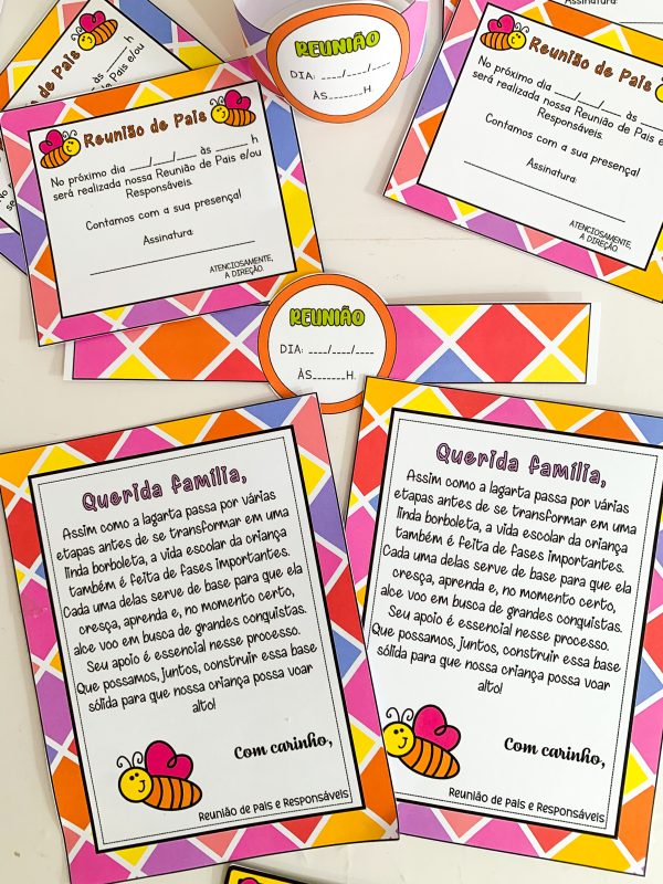 Nosso Kit de Reunião de Pais -  borboletas - Imagem 7