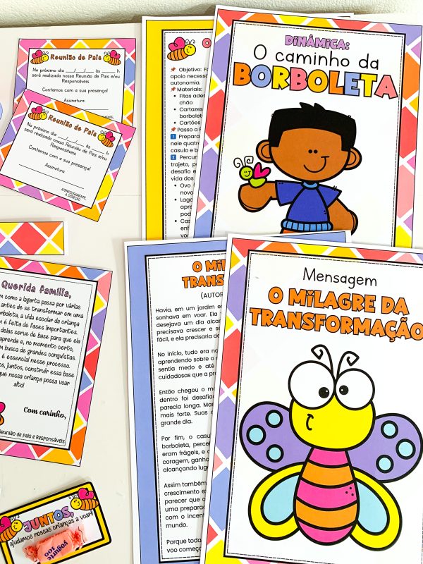 Nosso Kit de Reunião de Pais -  borboletas - Imagem 8