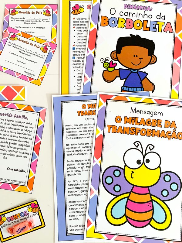 Nosso Kit de Reunião de Pais -  borboletas - Imagem 5