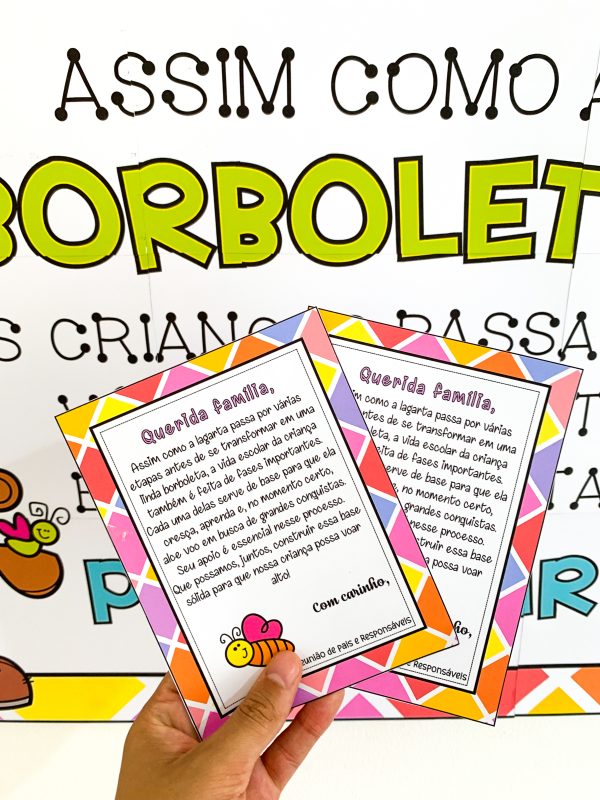 Nosso Kit de Reunião de Pais -  borboletas - Imagem 4