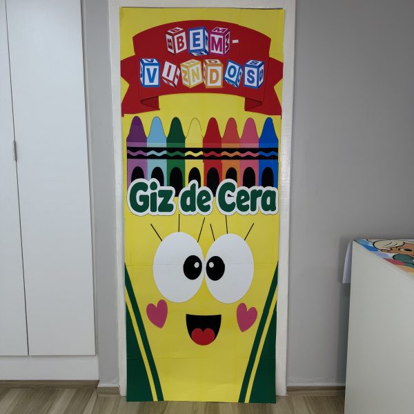 🎨🚪 Porta Bem-Vindos: Giz de Cera! - Imagem 2