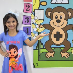 🍌 Joguinho divertido com o macaquinho da soma!