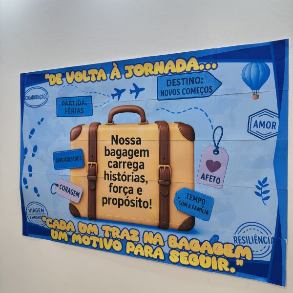 Painel 🎒✨ De volta à jornada! ✈️ - Imagem 2