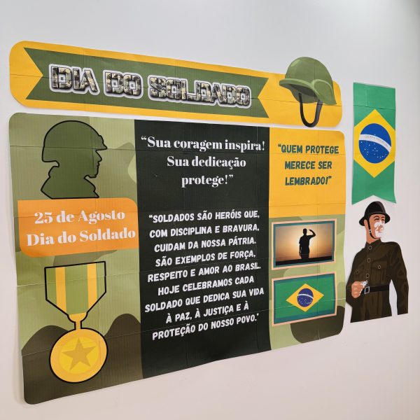 🪖 PAINEL EDUCATIVO “DIA DO SOLDADO” 🇧🇷 - Imagem 2