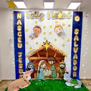✨ PAINEL NATAL — NASCEU JESUS, O SALVADOR ✨