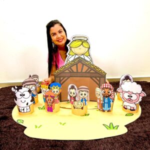 História do Nascimento de Jesus no tapete