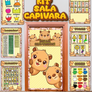 ✨ KIT DE ROTINA COMPLETO – CAPIVARA
