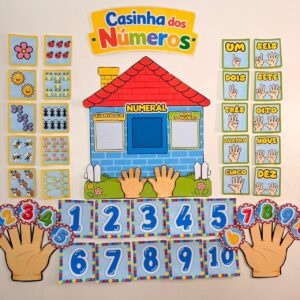 Casinha dos Números 🏠🔢✨