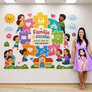 Painel Família e escola: peças que se encaixam em PDF