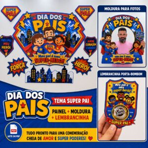 Pai, meu super-herói! 💙❤️💛