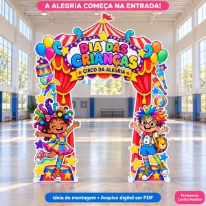 Portal Circo da Alegria – Dia das Crianças | PDF A4